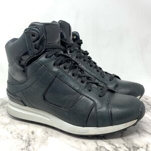 3.1 Phillip Lim Alexa Black Leather High Top Trainers 35 Soft Sporty Balletcore